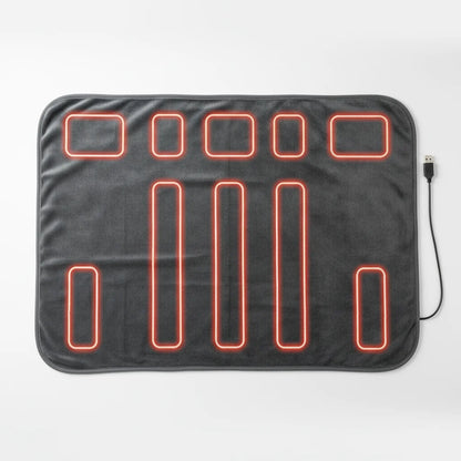 Couverture Chauffante Électrique 9 Zones | Plaid Chauffant 60°C Lavable