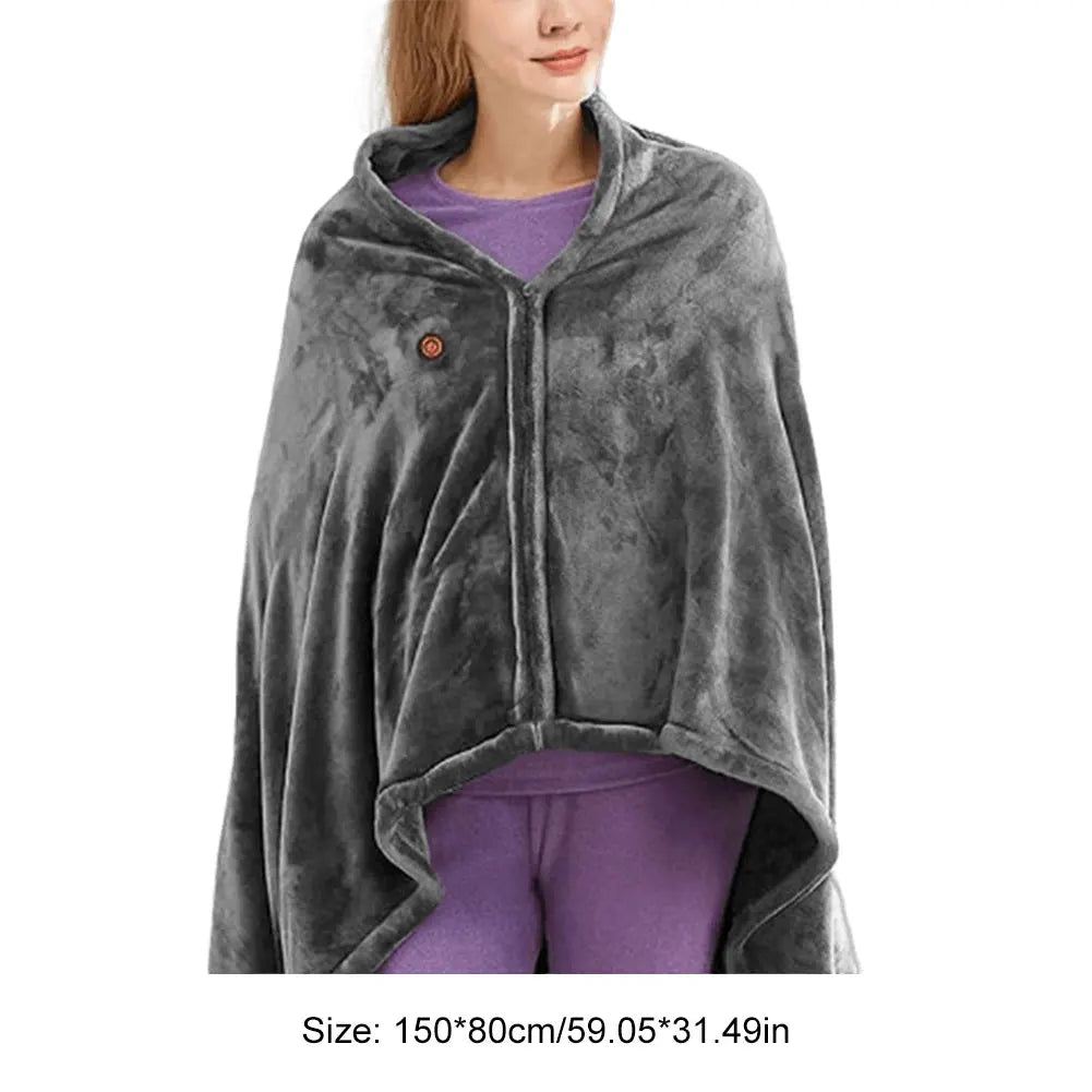 Couverture Chauffante Électrique 9 Zones | Plaid Chauffant 60°C Lavable